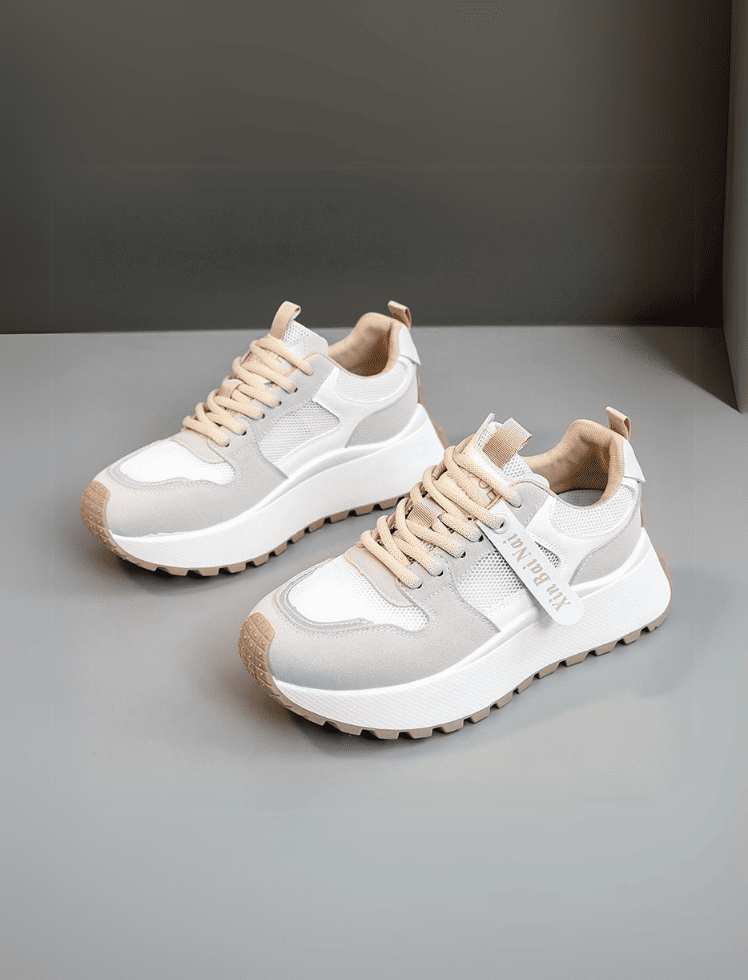 Tenis Plataforma Blancos Ref. SH-102
