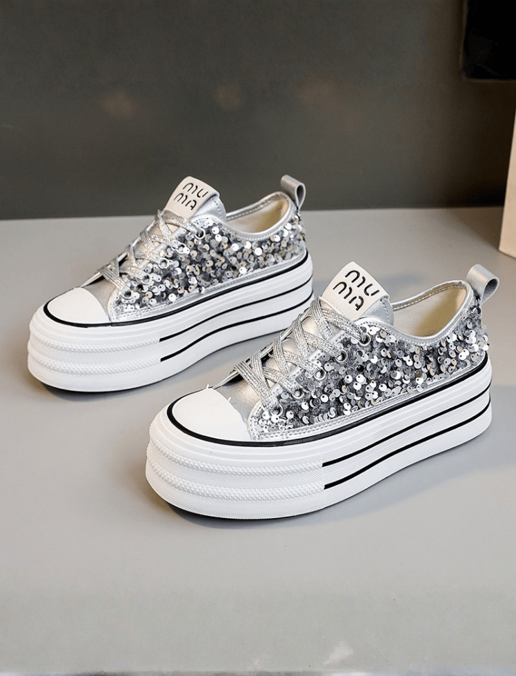 Tenis Galaxy Shine Plateado Ref. SH-105