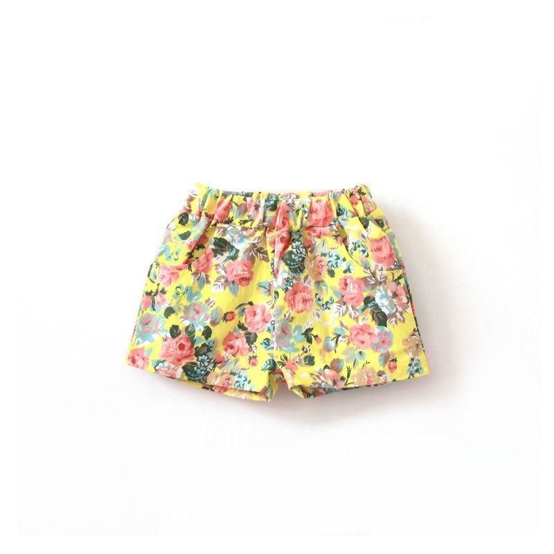 SHORTS FLORES AMARILLO