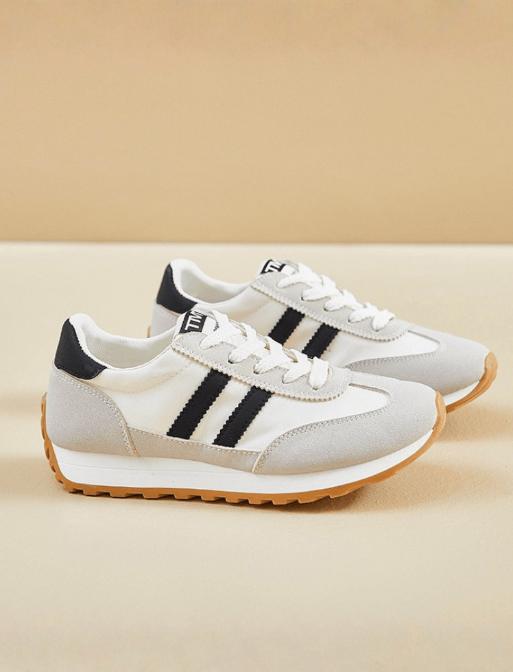 Tenis Urban Stripe Crema/Negros Ref. SH-94