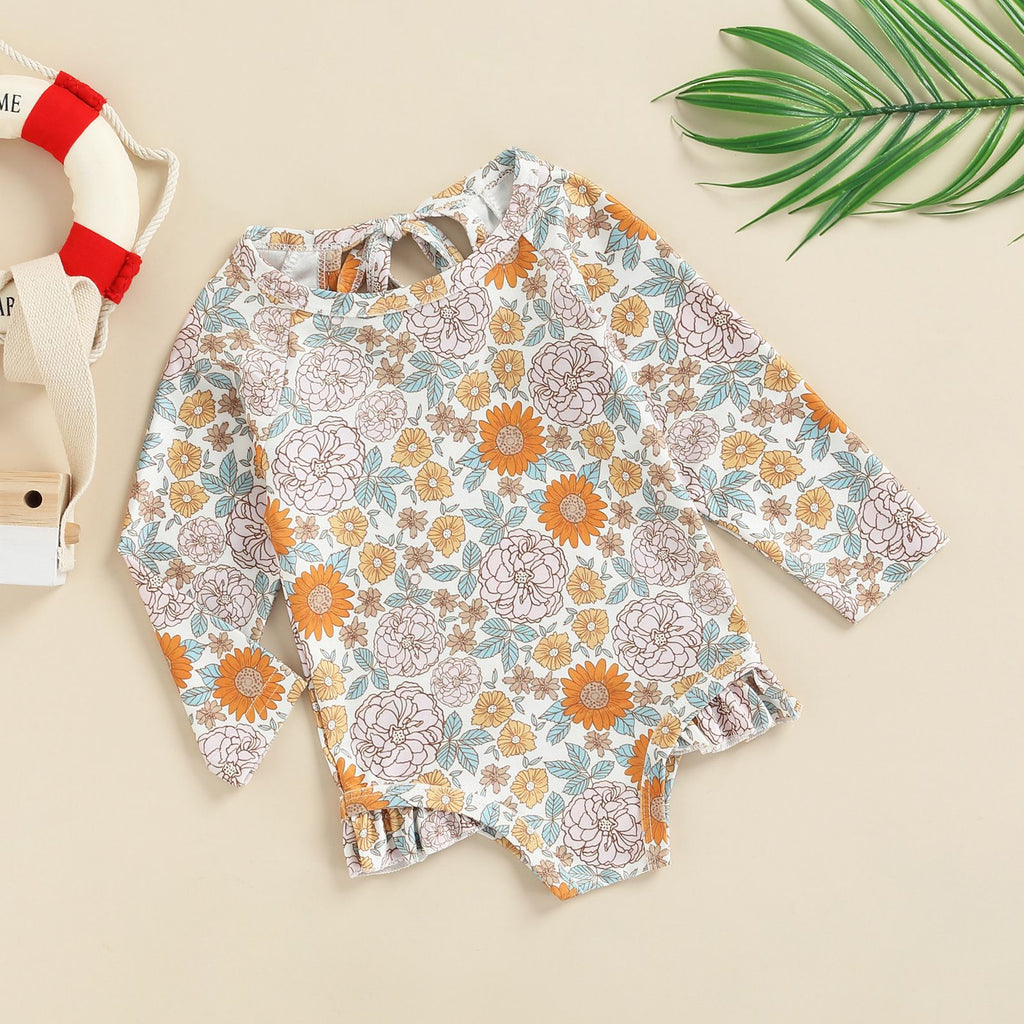 VESTIDO DE BANO FLORES