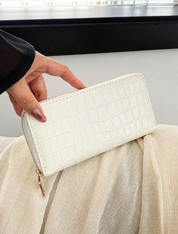 Billetera Midnight Elegance Blanco Ref. W033