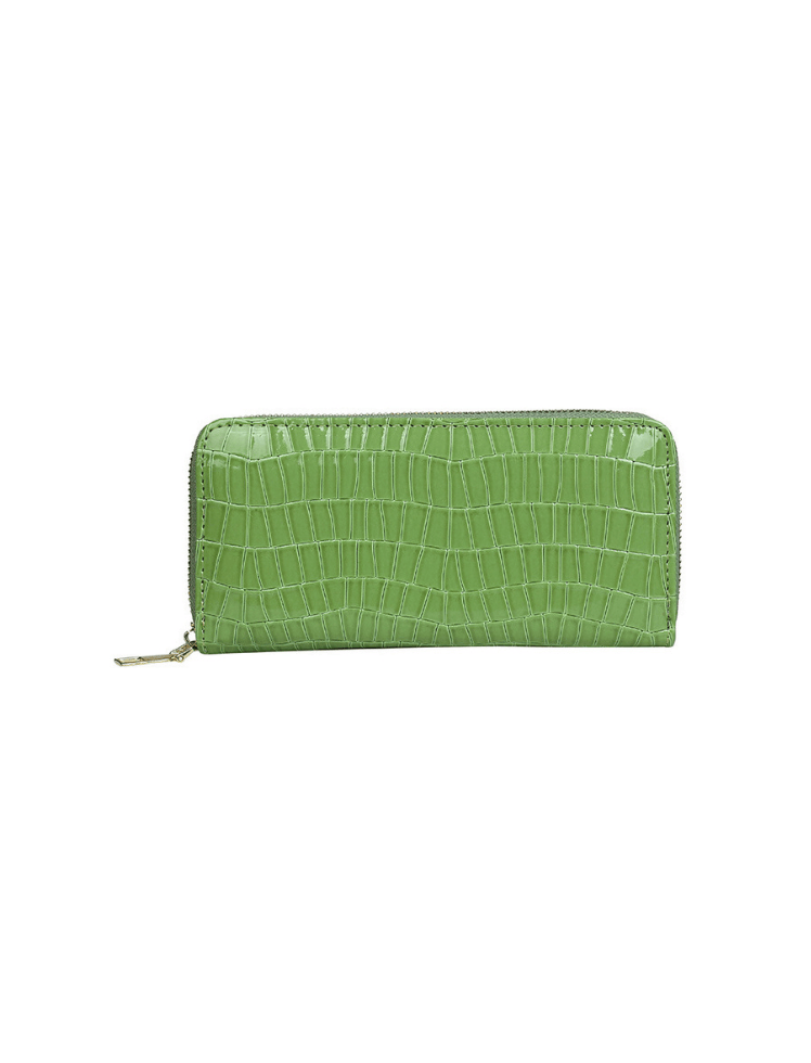 Billetera Croco Signature Verde Ref. W039