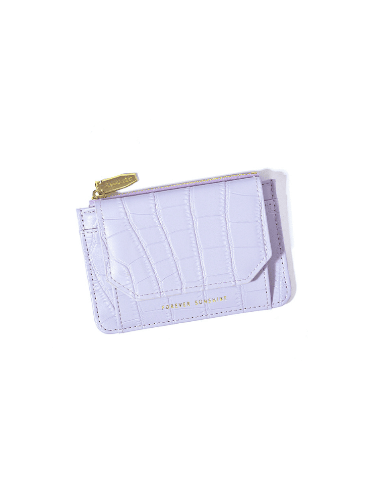 Billetera Croco Morada Ref. W046
