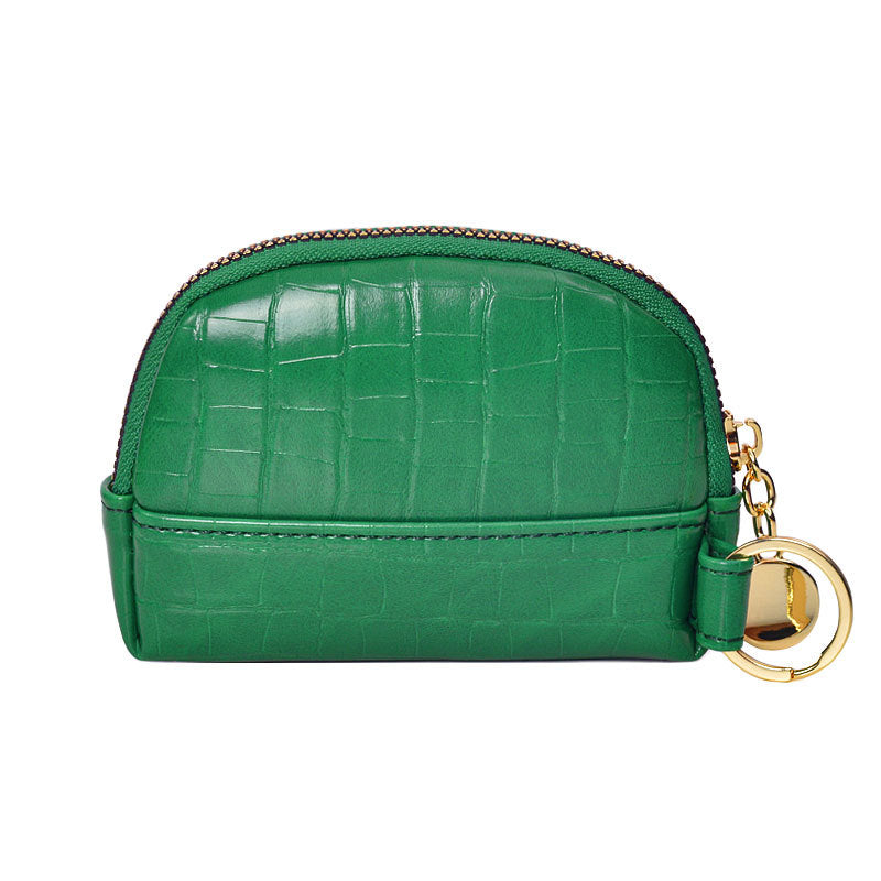 Monedero Piel de Cocodrilo Verde Ref. W068