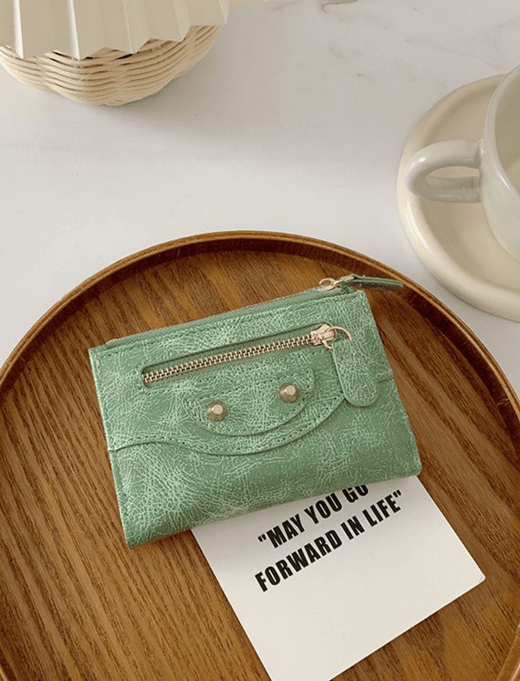 Billetera Vintage Verde Ref. W077