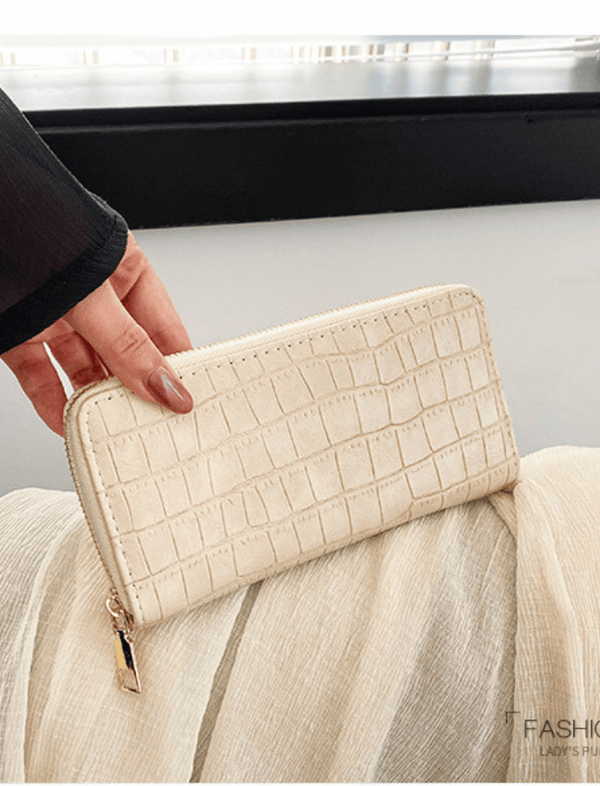 Billetera Croco Luxe Khaki Ref. W101