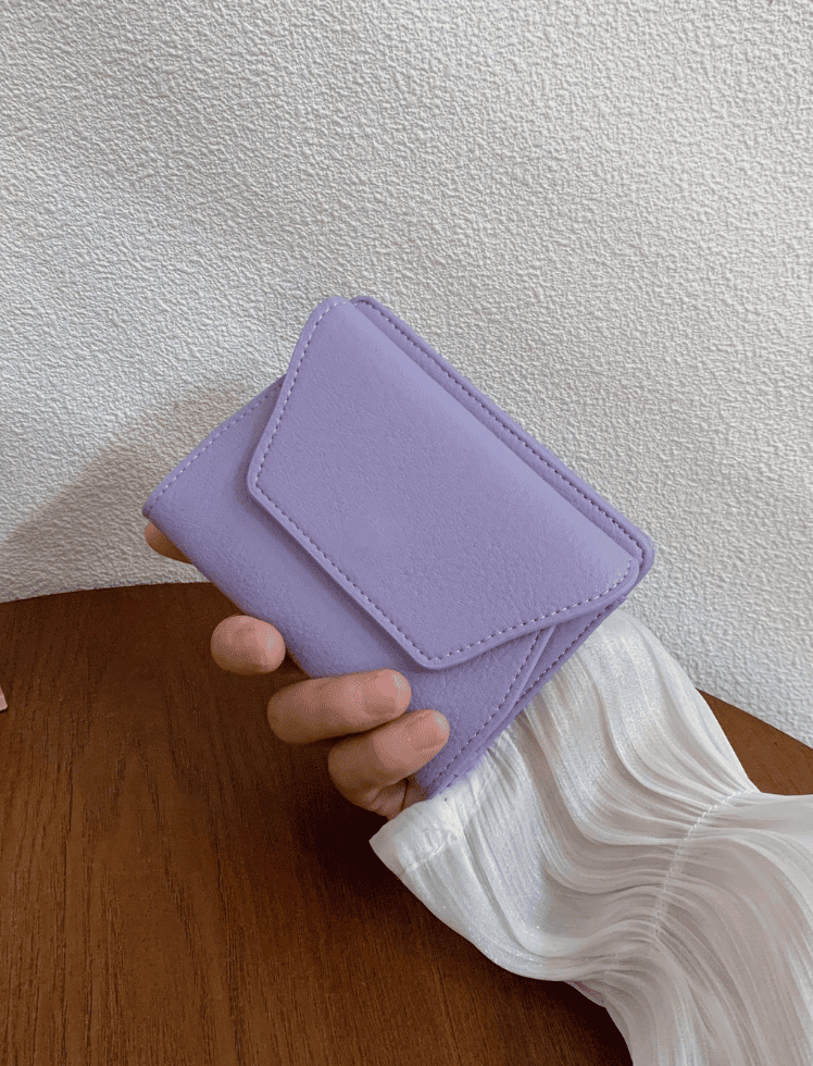 Billetera Mini Envolvente Morado Ref. W131
