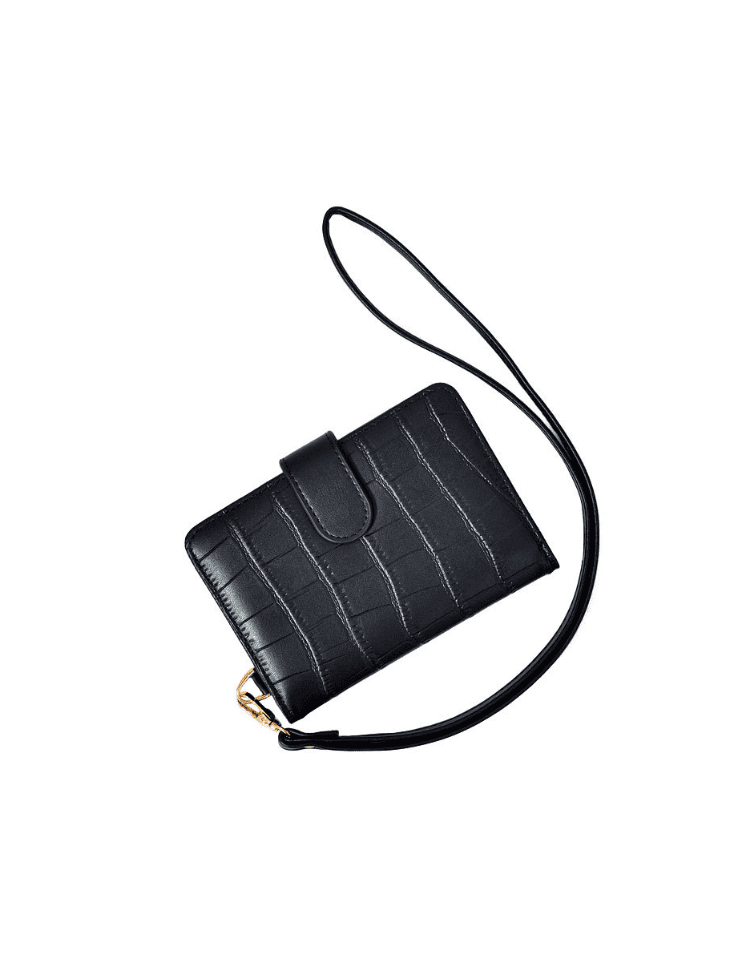 Billetera Texturas Negro Ref. W134