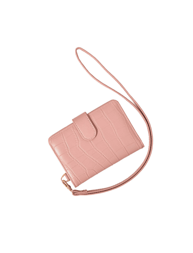 Billetera Texturas Rosada Ref. W134