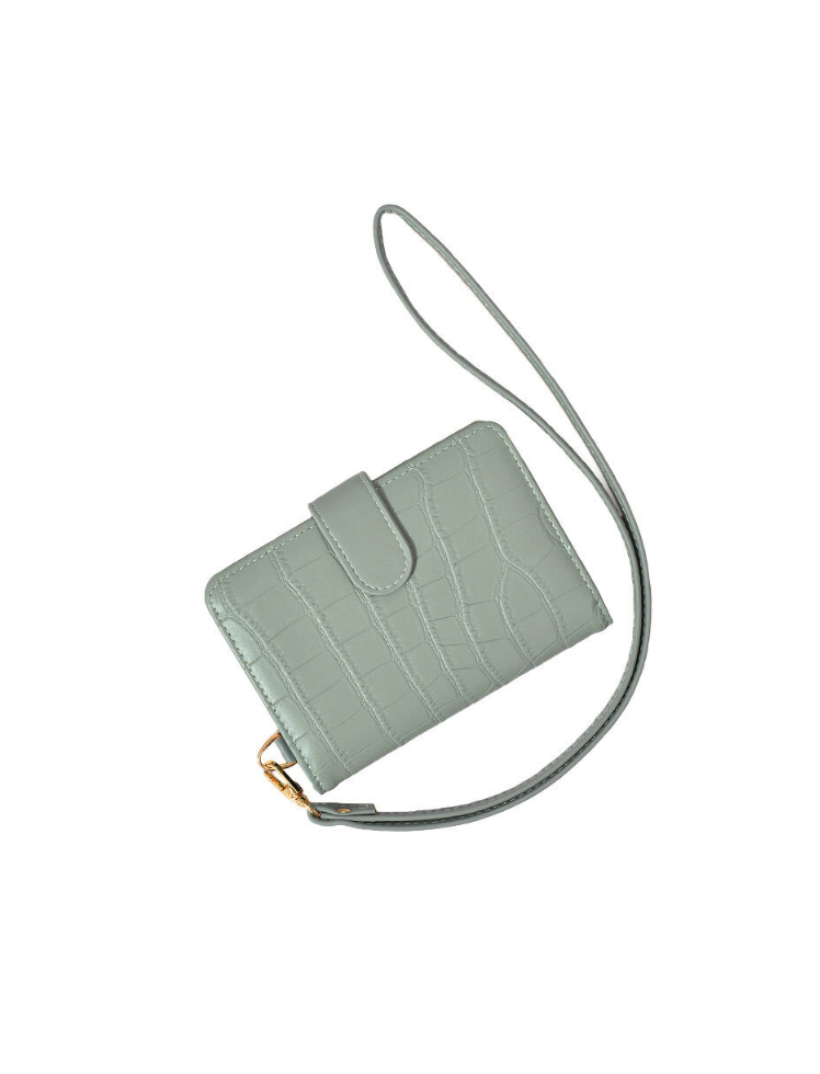 Billetera Texturas Verde Ref. W134