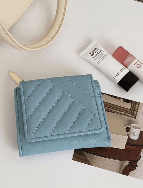 Billetera Soft Quilt Azul Ref. W139