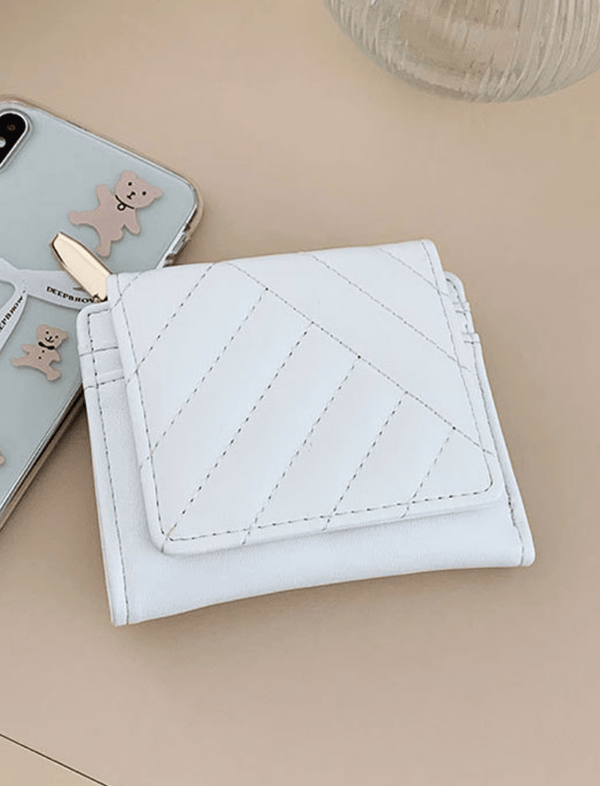 Billetera Soft Quilt Blanco Ref. W139
