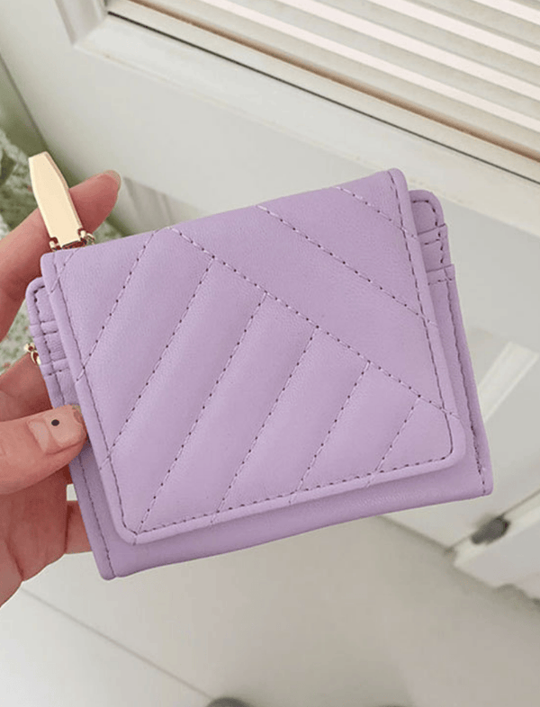 Billetera Soft Quilt Morada Ref. W139
