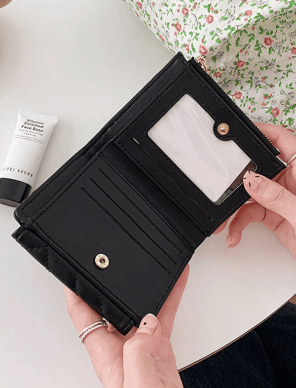 Billetera Soft Quilt Negro Ref. W139