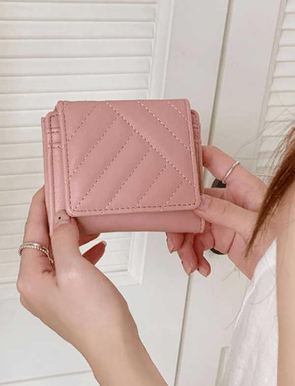 Billetera Soft Quilt Rosa Ref. W139