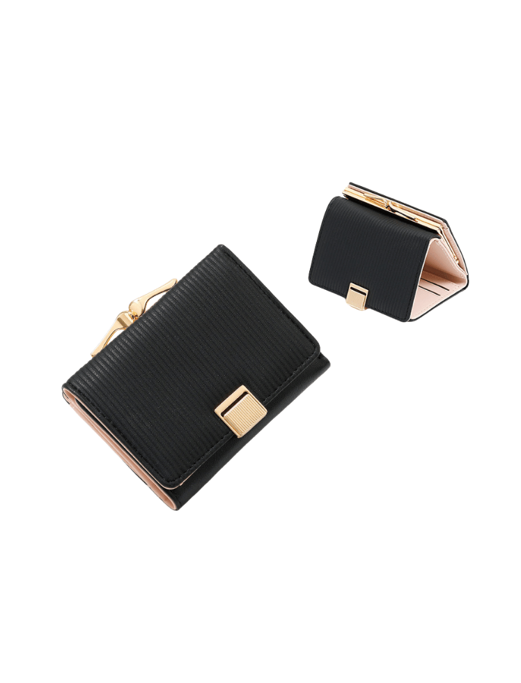Billetera Luxe Fold Negro Ref. W142
