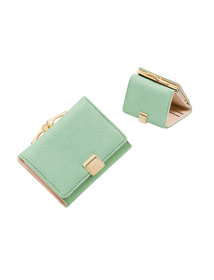 Billetera Luxe Fold Verde Ref. W142