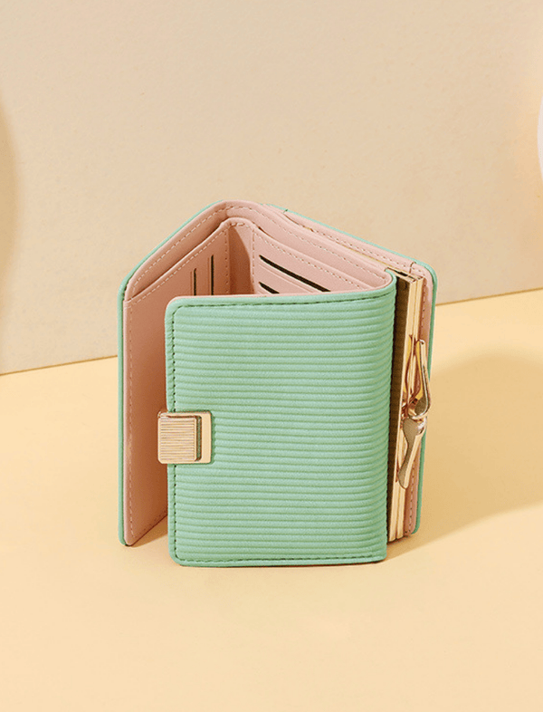 Billetera Luxe Fold Verde Ref. W142