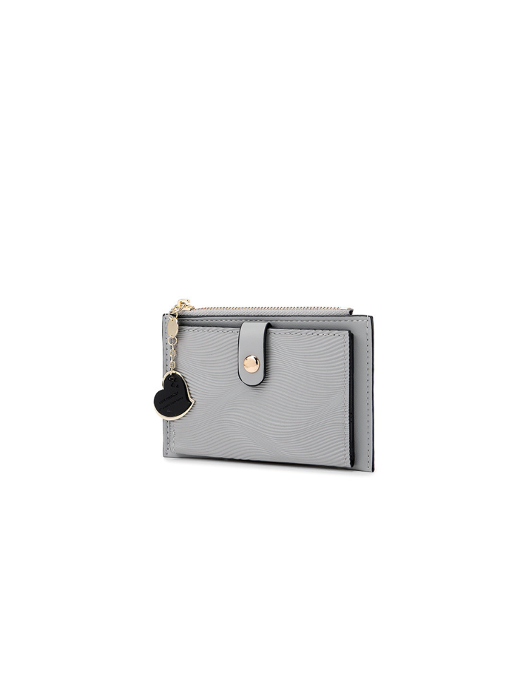 Billetera Corazón Gris Ref. W145