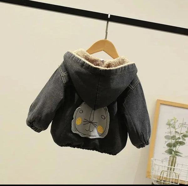 Chaqueta Fuzzy Denim Negro Ref. Y33