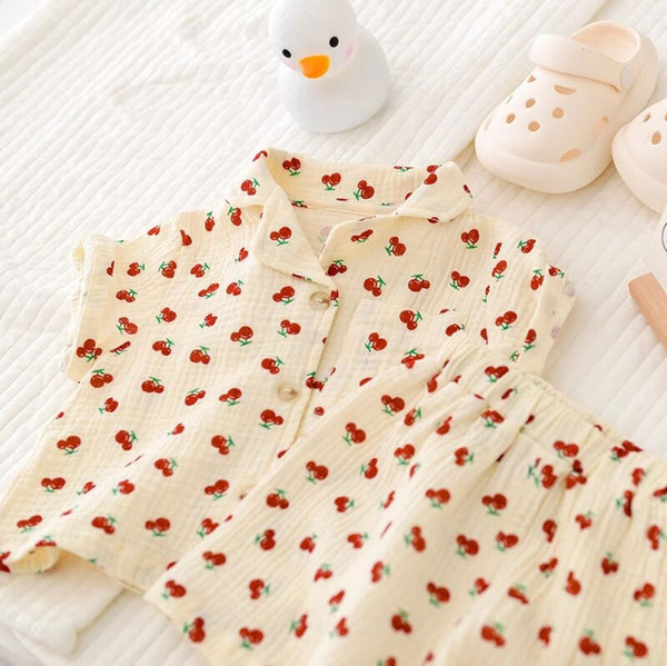 Pijama Cherry Sweet Blanco/Rojo Ref. 22085