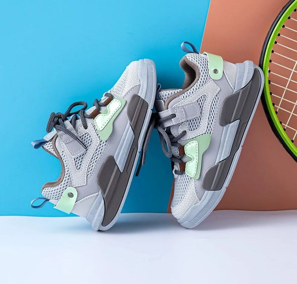 ZAPATOS TENIS GRIS Y VERDE MENTA - ZAPATOS | Acuarella