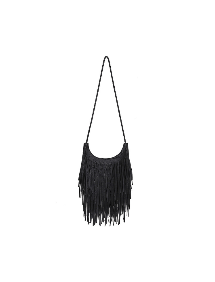 Bolso Midnight Fringe Shoulder Negro  Ref. XY2032