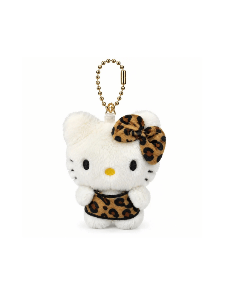 Llavero Plush Kitty Leopard Blanco Ref. Y02