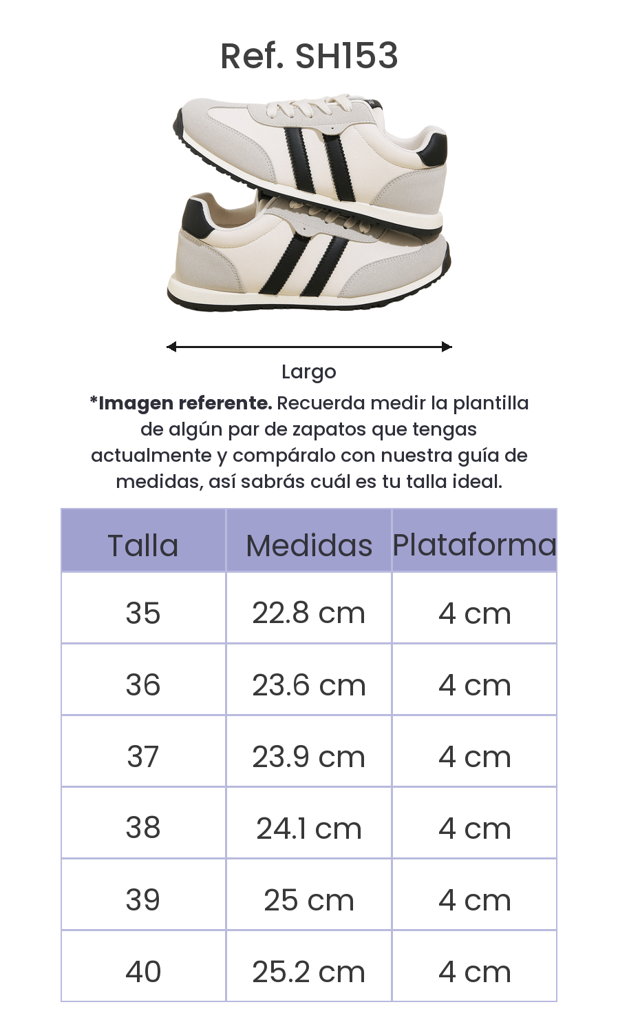 Guía de tallas