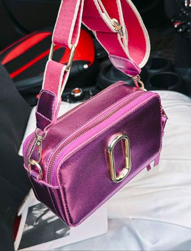 Mini Bag Metalizada Fucsia Ref. 1116