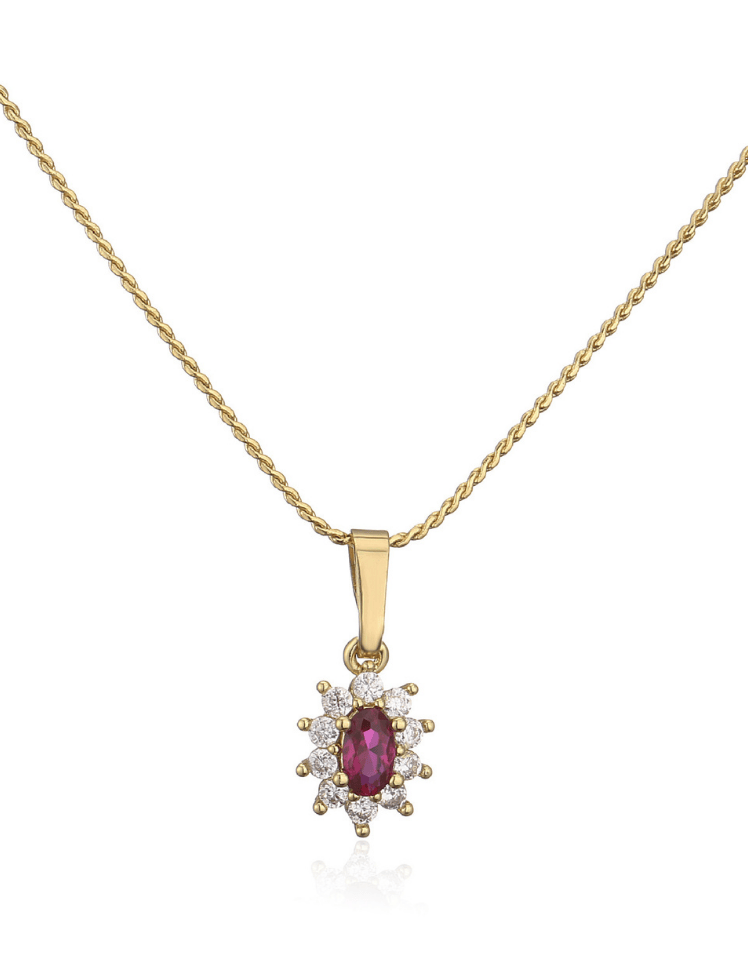 Collar Royal Halo Rojo Ref. J6