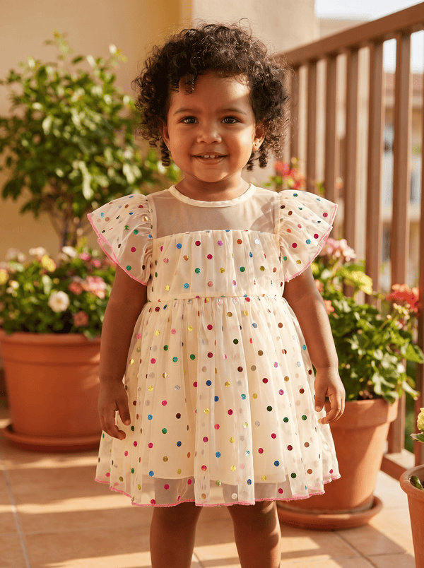 Vestido Rainbow Twirl Crema Ref. MATE10