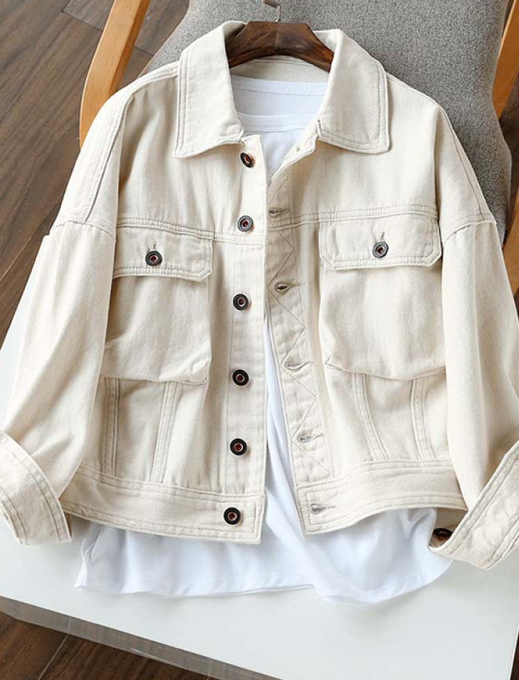 Chaqueta Moderna Crema Ref. W-4