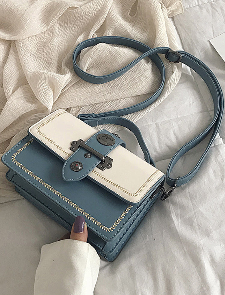 Bolso Vintage Lock Azul Ref. 057