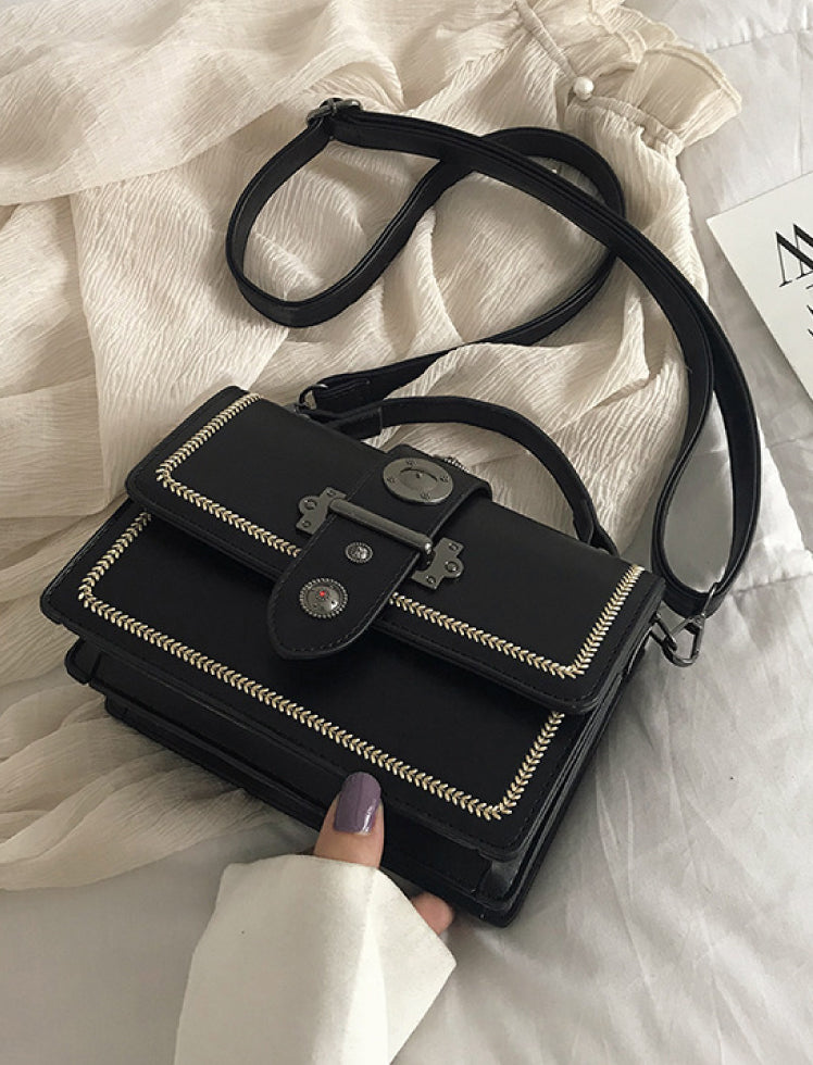 Bolso Vintage Lock Negro Ref. 057